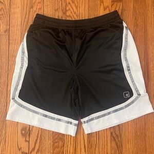 AND 1 Men’s Basketball Shorts Black, White & Gray - XL, All Court, Retro